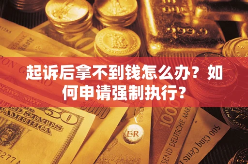 济南起诉后拿不到钱怎么办？如何申请强制执行？