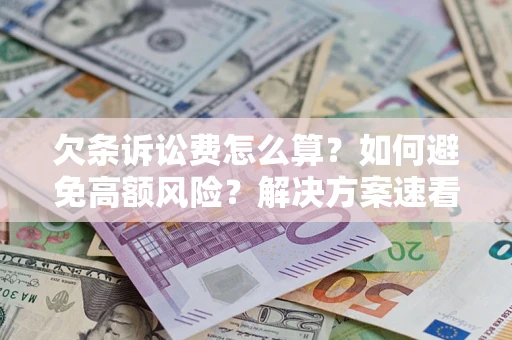 济南欠条诉讼费怎么算？如何避免高额风险？解决方案速看！