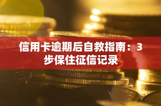 济南信用卡逾期后自救指南：3步保住征信记录